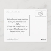 ラバデシースケープカスタム ポストカード (裏面)