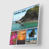 ラバデ，ハイチのスクエアの壁時計 スクエア壁時計 (傾斜)