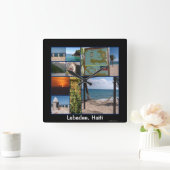 ラバデ，ハイチの壁時計 スクエア壁時計 (ホーム)