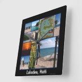 ラバデ，ハイチの壁時計 スクエア壁時計 (傾斜)