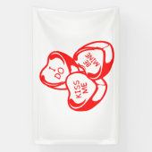 ラババン バレンタインデー 2.5x4 ビニール 横断幕 (縦)