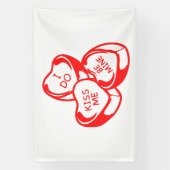 ラババン バレンタインデー 4x6 ビニール 横断幕 (縦)