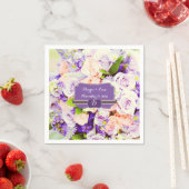 ラバパーソナライズされたンダーフローラ結婚ズNapkins スタンダードカクテルナプキン (インサイチュ)