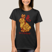 ラバフェイクスTシャツの金ゴールド年 Tシャツ (正面)