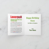 ラバプル (リバプール) 面白いサッカーハガキ カード (内部)