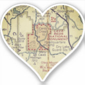 ラバベッズ国立記念碑の地図 シール (正面)