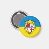 ラバルセロネタ（フラッグ，バルセロナの近隣地域） マグネット (正面/裏面)