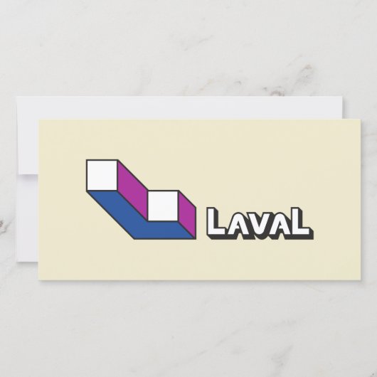 ラバル国旗（ケベック州，カナダ） カード (正面)