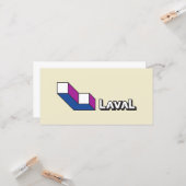 ラバル国旗（ケベック州，カナダ） カード (正面/裏面インサイチュ)