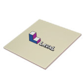 ラバル国旗(ケベック州,カナダ) タイル (側面)