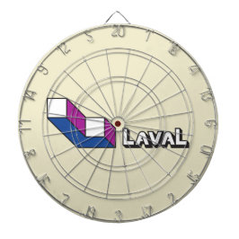 ラバル国旗（ケベック州，カナダ） ダーツボード