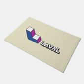 ラバル国旗（ケベック州，カナダ） ドアマット (アングル)