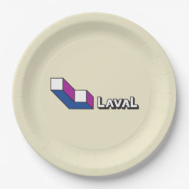 ラバル国旗（ケベック州，カナダ） ペーパープレート