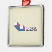 ラバル国旗（ケベック州，カナダ） メタルオーナメント (左)