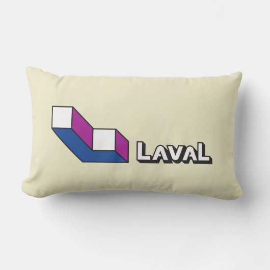 ラバル国旗（ケベック州，カナダ） ランバークッション (正面)