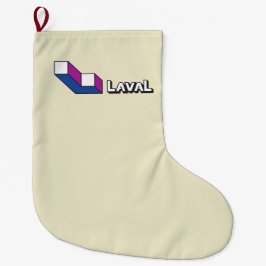 ラバル国旗（ケベック州，カナダ） ラージクリスマスストッキング
