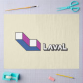 ラバル国旗(ケベック州,カナダ) 薄葉紙 (クラフト)