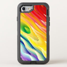 ラバレインボー オッターボックスディフェンダーiPhone SE/8/7 ケース