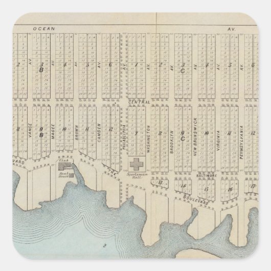 ラバレットシティバイザシースクアンビーチNJ スクエアシール (正面)