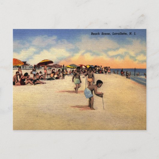 ラバレット, ニュージャージー, "ザ・ショア" ヴィンテージ ポストカード (正面)
