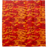 ラバレッド迷彩柄 シャワーカーテン (正面)