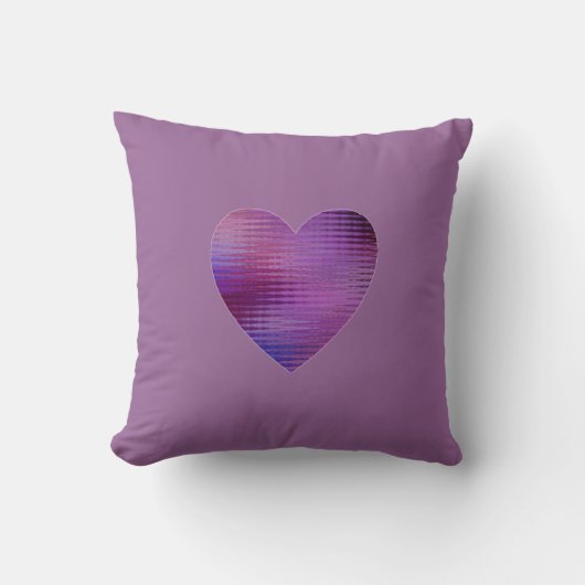 ラバンダグラスハート枕 クッション (正面)