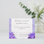 ラバンダーアジサイRSVP 出欠カード (スタンド正面)