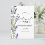 ラバンダーグリーンリハーサルディナー 招待状 (スタンド正面)