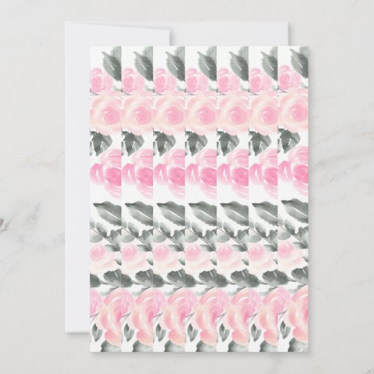 ラバンダードレス，エッフェルタワーフローラキンセアニラ 招待状 (裏面)