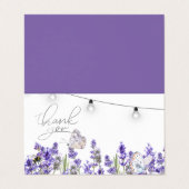 ラバンダーバタフライボタニカルストリングライト 名刺 (外部フラット)