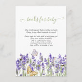 ラバンダーバタフライボタニカル エンクロージャーカード (正面)