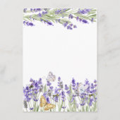 ラバンダーバタフライボタニカル エンクロージャーカード (裏面)