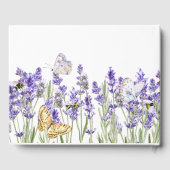 ラバンダーバタフライボタニカル ゲストブック (裏面)