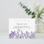 ラバンダーバタフライボタニカル 案内ポストカード (スタンド正面)