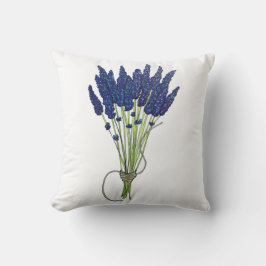 ラバンダーバンチハーブパープルフラワーガーデン クッション
