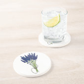 ラバンダーバンチハーブパープルフラワーガーデン コースター (側面)