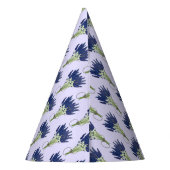 ラバンダーバンチハーブパープルフラワーガーデン パーティーハット (裏面)