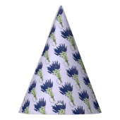 ラバンダーバンチハーブパープルフラワーガーデン パーティーハット (左)