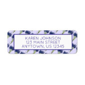 ラバンダーバンチハーブパープルフラワーガーデン ラベル (正面)