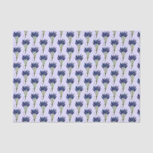 ラバンダーバンチハーブパープルフラワーガーデン 薄葉紙 (正面)