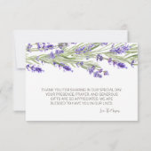 ラバンダーブチオンボタニカルサンキューカード サンキューカード (裏面)