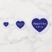 ラバンデュラ ラベンダー 花 紫 ハート ウェディング コンフェッティ (裏面)