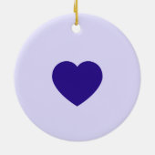 ラバンドゥラベンダーフローラパープル結婚式の引き出物 セラミックオーナメント (裏面)