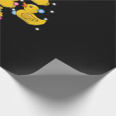 ラバーアヒルのクリスマスツリーアヒルのカッククリスマス ラッピングペーパー (角)