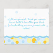 ラバーアヒル赤ちゃんシャワーありがとう (裏面)