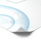 ラバーアヒル赤ちゃんシャワー歓迎サイン ポスター (角)