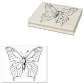 ラバーアートスタンプ用蝶 ラバースタンプ (押印)