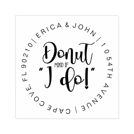 ラバーカスタムスタンプ、ドナッもしト気を付けて!R ラバースタンプ (インプリント)