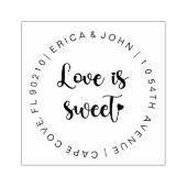 ラバーカスタムスタンプ、愛は甘い ラバースタンプ (インプリント)