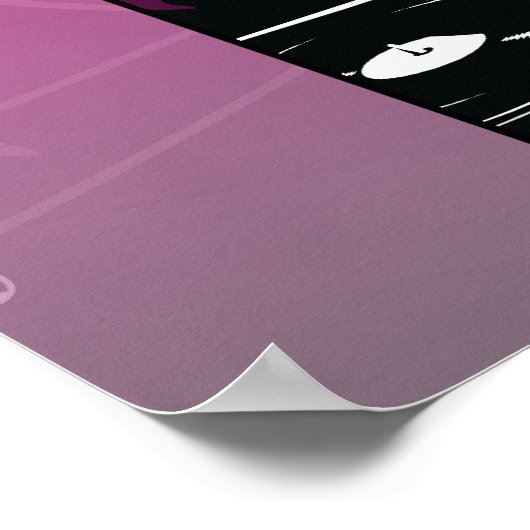 ラバーガール踊りDJ ポスター (角)